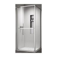   COPEN ATLAS PRO 1V 90x90 cm szögletes zuhanykabin – Króm profil, 200 cm magasság, 6 mm üveg