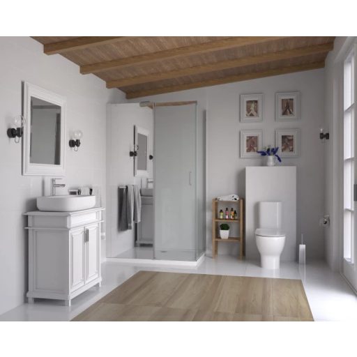 COPEN Titan Tolóajtós Zuhanyajtó 1000x1950 mm Króm, Tükörüveggel