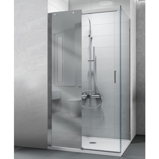 COPEN Titan Tolóajtós Zuhanyajtó 1200x1950 mm Króm, Tükörüveggel