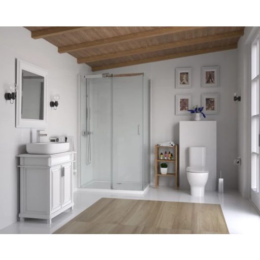 COPEN Titan Tolóajtós Zuhanyajtó 1200x1950 mm Króm