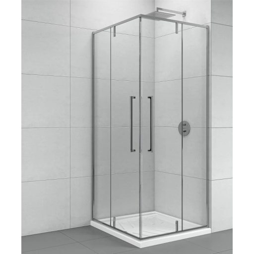 COPEN ABSOLUT 80x80 cm szögletes zuhanykabin – Pivot ajtó, 200 cm magasság, 6 mm edzett üveg