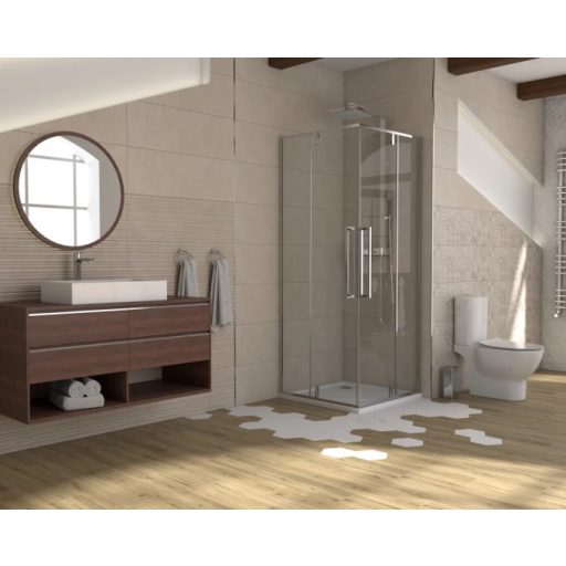 COPEN ABSOLUT 80x80 cm szögletes zuhanykabin – Pivot ajtó, 200 cm magasság, 6 mm edzett üveg