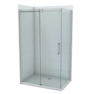   COPEN STAR 120x80 cm aszimmetrikus zuhanykabin – Króm profil, 8 mm extra vastag biztonsági üveg