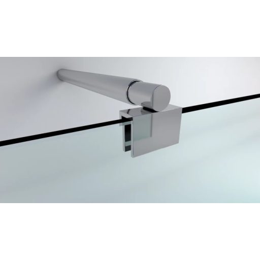 COPEN STAR 120x80 cm aszimmetrikus zuhanykabin – Króm profil, 8 mm extra vastag biztonsági üveg