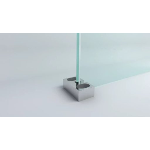 COPEN STAR 120x80 cm aszimmetrikus zuhanykabin – Króm profil, 8 mm extra vastag biztonsági üveg