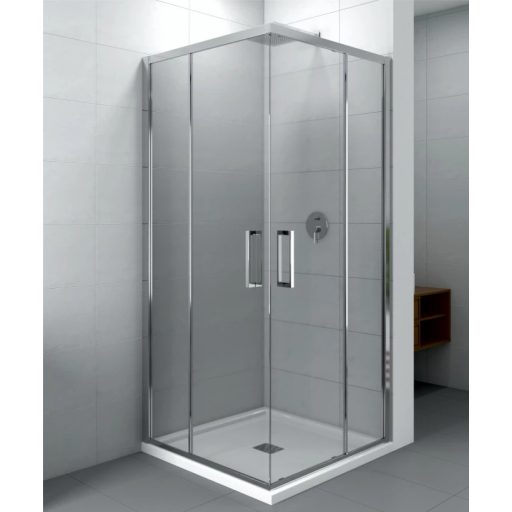 COPEN STAR 80x80 cm szögletes zuhanykabin – 8 mm extra vastag biztonsági üveg, 200 cm magasság
