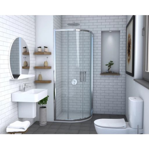 COPEN STAR 80x80 cm íves zuhanykabin – 8 mm extra vastag biztonsági üveg, 200 cm magasság