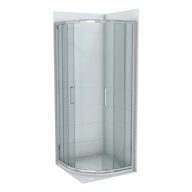   COPEN STAR 90x90 cm íves zuhanykabin – 8 mm extra vastag biztonsági üveg, 200 cm magasság