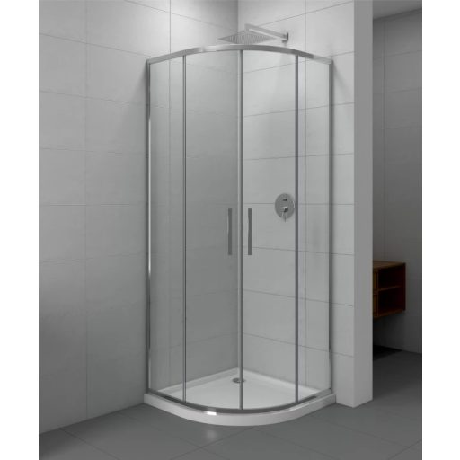 COPEN STAR 90x90 cm íves zuhanykabin – 8 mm extra vastag biztonsági üveg, 200 cm magasság