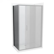 COPEN ATLAS BLACK fix oldalfal 90x195 cm, füstüveg, fekete