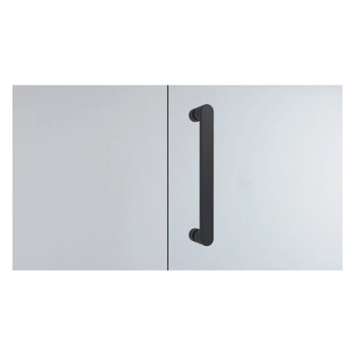 COPEN Atlas Black Tolóajtós Zuhanyajtó 1100x1950 mm Füstüveg