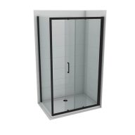    COPEN Atlas Black Tolóajtós Zuhanyajtó 1200x1950 mm Fekete