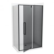 COPEN Absolut Black Pivot Zuhanyajtó 900x2000 mm Füstüveg
