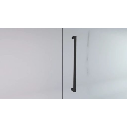 COPEN ABSOLUT BLACK 90x90 cm íves zuhanykabin – Matt fekete keret, sötétített üveg, pivot ajtó