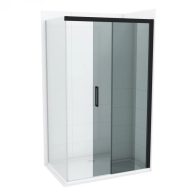   COPEN Alpha Black Soft Close Tolóajtós Zuhanyajtó 1200x2000 mm Fekete