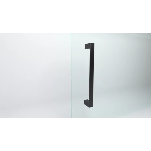 COPEN Alpha Black Soft Close Tolóajtós Zuhanyajtó 1200x2000 mm Fekete