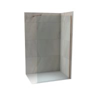 OPEN MONTE Walk-in zuhanyfal 700x2000 mm, rose gold