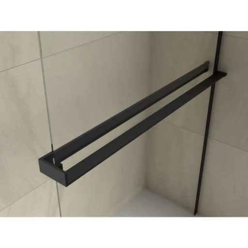 COPEN MONTE Walk-in zuhanyfal 800x2000 mm, matt fekete