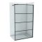 COPEN MONTE Walk-in zuhanyfal 1000x2000 mm – Matt fekete keretes