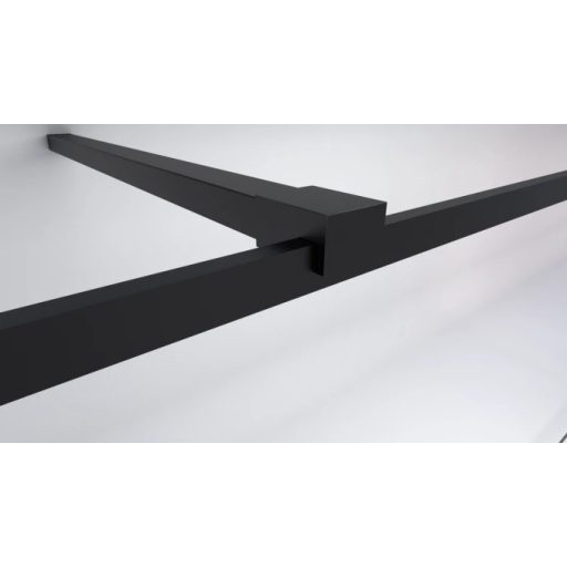 COPEN MONTE Walk-in zuhanyfal 1200x2000 mm – Matt fekete keretes