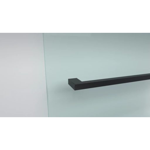 COPEN MONTE PLUS Walk-in zuhanyfal 1000x2000 mm – Matt fekete