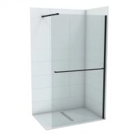   COPEN MONTE PLUS Walk-in zuhanyfal 900x2000 mm – Matt fekete