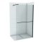 COPEN MONTE PLUS Walk-in zuhanyfal 900x2000 mm – Matt fekete