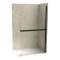 COPEN MONTE SUPERIORE Walk-in zuhanyfal 1200x2000 mm – Matt fekete