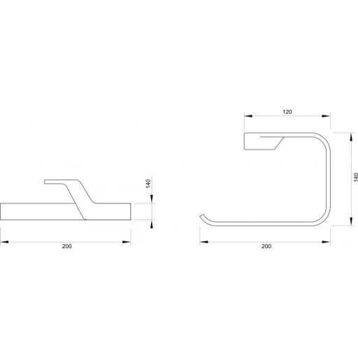  COPEN LINEA Kistörölköző tartó, króm