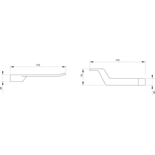 COPEN LINEA WC-papír tartó 175x70x25 mm króm