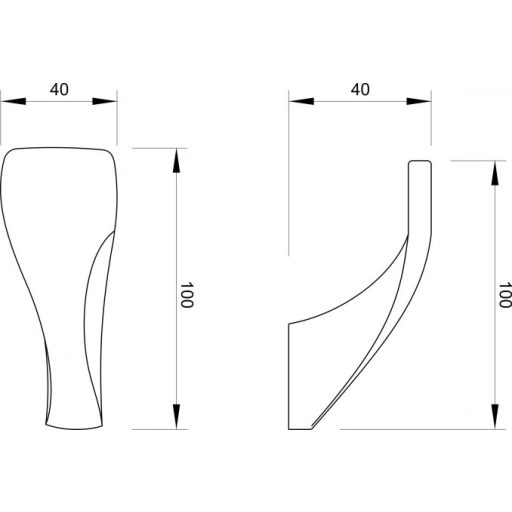 COPEN LINEA Fürdőszobai akasztó, króm