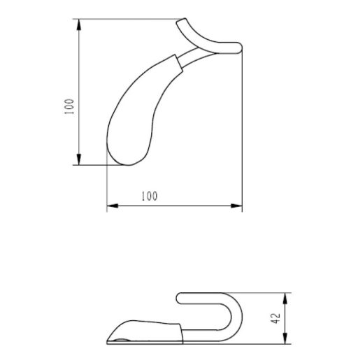COPEN DROP Fürdőszobai akasztó, arany