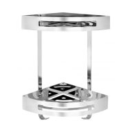 COPEN ROBUSTO két szintes sarokpolc, króm