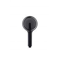   COPEN Extra Nagy Multi-Funkciós Kézi Zuhanyfej, 135 mm – 5 állítható vízsugár, Matt Fekete (C-05-5250)