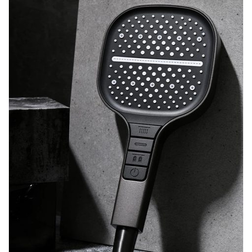 COPEN C-05-5290B Matt Fekete Kézi Zuhanyfej – 130 mm, 3 Funkciós