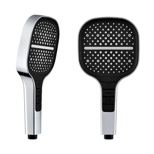 COPEN C-05-5290CRB Fekete/Króm Kézi Zuhanyfej – 130 mm, 3 Funkciós