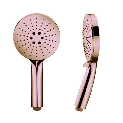 COPEN kézi zuhanyfej, 3 funkciós, 120 mm, rose gold