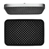   COPEN rozsdamentes acél (S/S 304) szögletes fejzuhany, 330x220 mm, króm/fekete