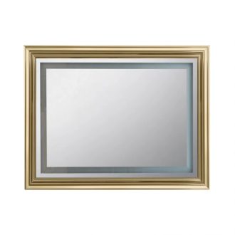 COPEN Arany keretes LED fürdőszobai tükör – 100x76 cm