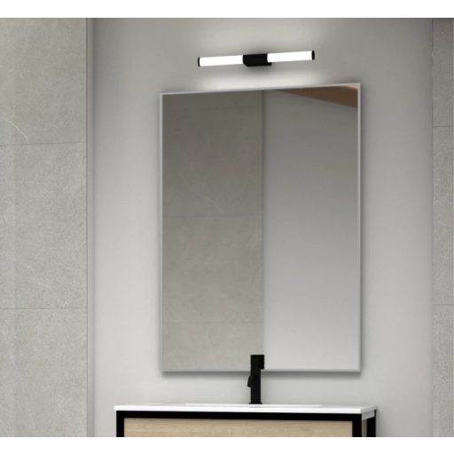 COPEN Ezüst alumínium keretes fürdőszobai tükör – 120x70 cm