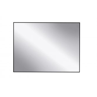   COPEN téglalap alakú fekete alumínium keretes fürdőszobai tükör – 100x70 cm

