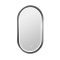 COPEN Ovális LED fürdőszobai tükör extra vastag gunmetal kerettel – 50x90 cm
