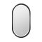COPEN Ovális LED fürdőszobai tükör extra vastag fekete kerettel – 50x90 cm