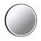 COPEN Kerek LED fürdőszobai tükör fekete alumínium kerettel – 60 cm