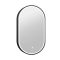COPEN Ovális LED fürdőszobai tükör vastag fekete kerettel – 50x90 cm