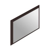   COPEN Karakteres fürdőszobai tükör kávébarna alumínium kerettel – 60x80 cm