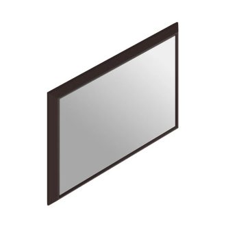  COPEN Karakteres fürdőszobai tükör kávébarna alumínium kerettel – 60x80 cm