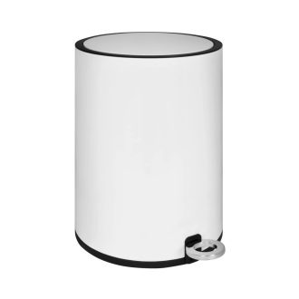 COPEN Pedálos szemetes 6 L, fehér, softclose fedéllel