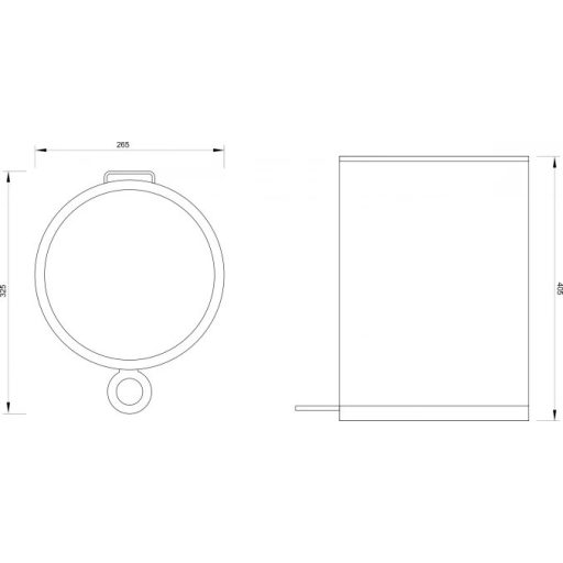 COPEN Pedálos szemetes  12 L, softclose fedéllel