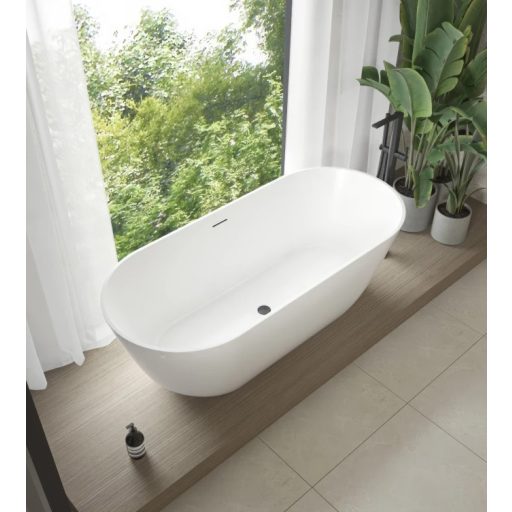 Copen Judy szabadon álló akril kád – 1700x750x570 mm, fényes fehér